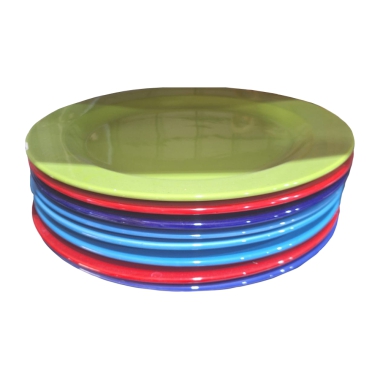 Pratos grandes coloridos